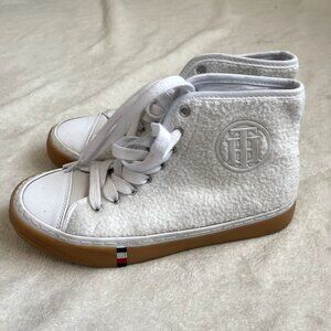 Tommy Hilfiger Evee High Top Sneakers, Women's Size 8 M, White